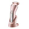 3 in 1 Electric Bikini Trimmer for Women Hair Groomer Painless Removal Non Allergenic Rechargeable Bikini Clipper with 3 Heads Pink view 1