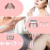 3 in 1 Electric Bikini Trimmer for Women Hair Groomer Painless Removal Non Allergenic Rechargeable Bikini Clipper with 3 Heads Pink view 4