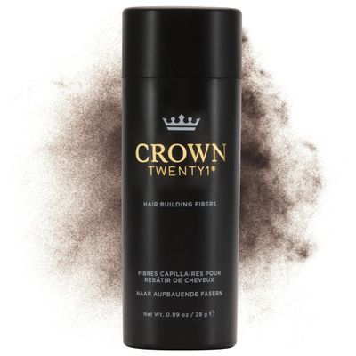 CROWN Hair Building Fibers (28g) - Instantly Cover Fine & Thinning Hair for a Thicker, Fuller Look - A Natural Keratin Concealer - 13 Shades for Men & Women - Hazel Brown