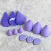 12 pcs Makeup Sponge Blender Sponges for Liquid, Cream, and Powder, Make up sponges for foundation Powder Puff Face Triangle Face Makeup Puff Wet Dry Dual-Use (Purple) view 2