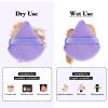 12 pcs Makeup Sponge Blender Sponges for Liquid, Cream, and Powder, Make up sponges for foundation Powder Puff Face Triangle Face Makeup Puff Wet Dry Dual-Use (Purple) view 4