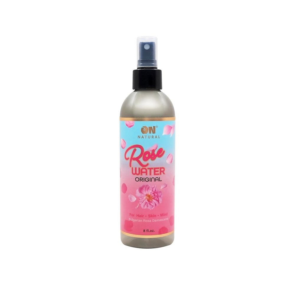 On Natural Face & Hair Mist -Rose Water, Rice Water, Tumeric Water or Aloe Vera Water, Natural Refresh Scent, Hydrate Skin and Hair All Day, Made in Korea (8 Fl oz, ROSE WATER-ORIGINAL)