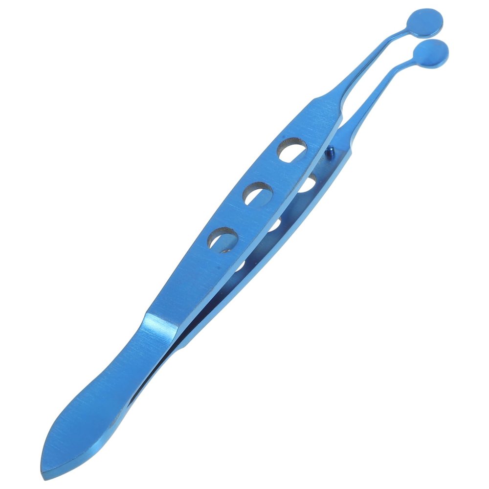 Baluue Eyelid Tweezers for Women Metal Meibomian Gland Expressor for Eye Health Comfortable Grip Smooth Edges Safe and Durable Design for Use