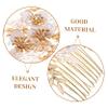 Baluue Bridal Hair Comb Elegant Rhinestone Accents Floral Design Hair Piece for Weddings Bridesmaids and Special Occasions view 3