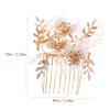 Baluue Bridal Hair Comb Elegant Rhinestone Accents Floral Design Hair Piece for Weddings Bridesmaids and Special Occasions view 4