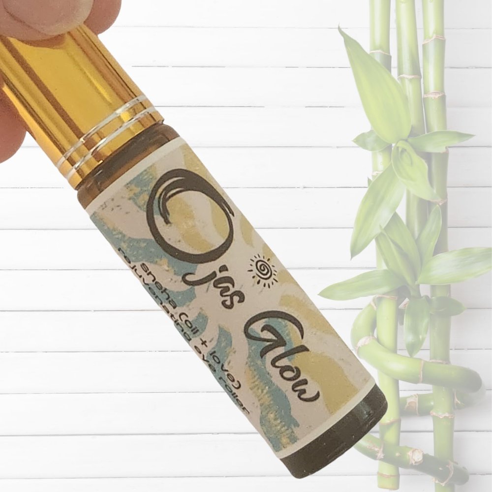 Ojas Glow Sneha Rejuvinating Eye Roller *Under Eye Oil Treatment*Anti-aging*Organic*100% Natural*Ayurveda*Smooth fine lines*