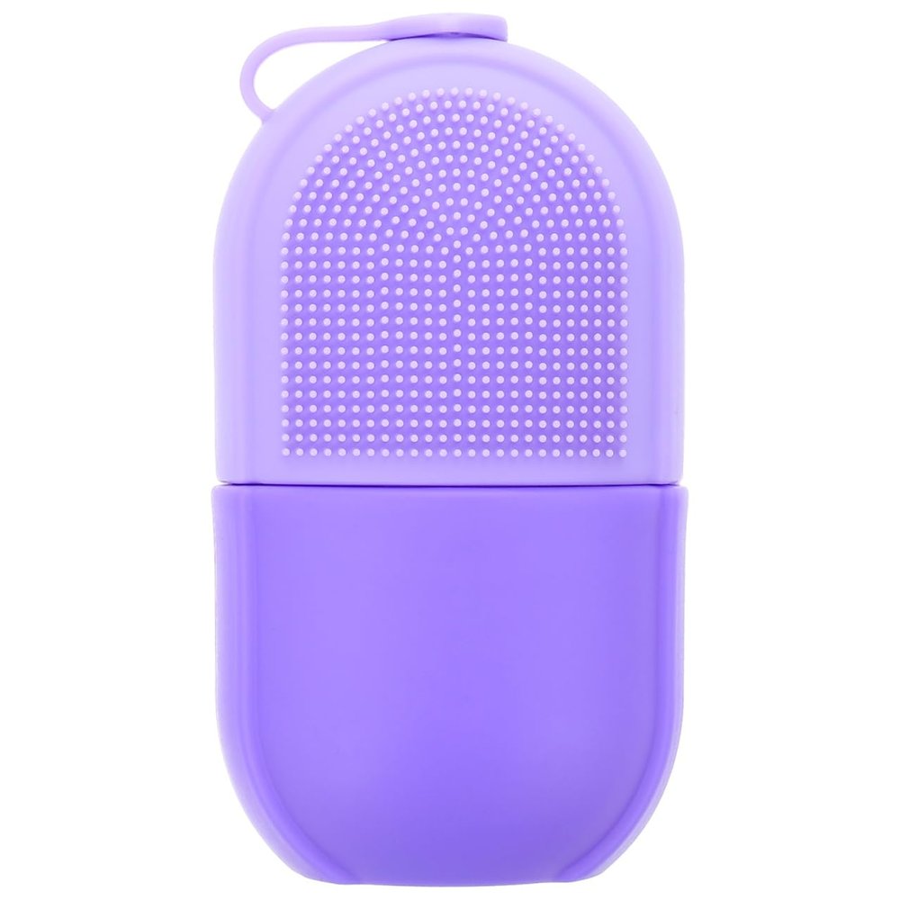 Baluue Silicone Ice Grid Massager 5.12 Inch Skin Care Face Roller for Puffiness Reduction and Soothing Facial Massage at Home and Travel
