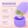 Baluue Silicone Ice Grid Massager 5.12 Inch Skin Care Face Roller for Puffiness Reduction and Soothing Facial Massage at Home and Travel view 3