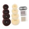 Baluue Hairstyle Tool Women Bun Maker Hair Bun Shaper U-shaped Hair Clips Rings Making Tools view 1