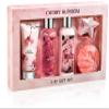 Freida & Joe Fragrance Bath & Body Collection Gift Box, Includes Shower Gel, Body Lotion, Body Scrub, Bath Bomb & Sponge (Japanese Cherry Blossom) view 1