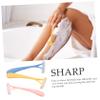 Ipetboom 3pcs Portable Body Hair Trimmer for Women Manual Razor Yellow Pink and Blue Design for Precise Shaving and view 3