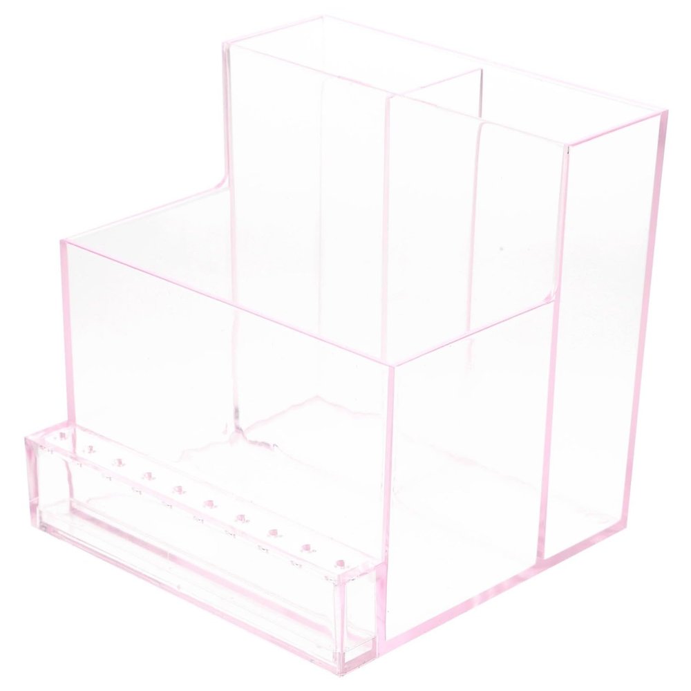 Ipetboom 2pcs Material Easy to Clean Manicure Shop Storage Box Polisher Box for Salon