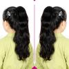 LQGIUSZI Ponytail Body Wave Drawstring Ponytail Human Hair Extensions Natural Black 12-26Inch Long Wave Brazilian Remy Hair Clip in Ponytail Hairpieces for Women Ponytails(16 Inch 100g) view 3