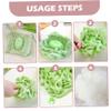 2PCS Loofah, 2 in 1 Fine Mesh Shower Loofah and Soap Storage Washcloth, Bath Sponge with Drawstring, Portable Hanging Body Scrubbe for Exfoliating view 4