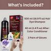 BNM Health Hair Dye Shampoo for Gray Hair  3-in-1 Natural Color, Shampoo & Conditioner  Ammonia-Free, Long-Lasting  500ml  Quick & Easy Coverage for Men & Women (Wine Red) view 3