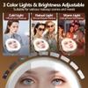 20X Magnifying Mirror with Light, Rechargeable 9" Lighted makeup mirror with magnification, 3 Color Modes, Adjustable Brightness, No Assembly Required, 360 Rotation Cosmetic Mirror, Pearl Nickel view 2