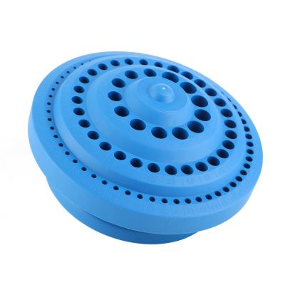 100 Holes Nail Drill Bit Organizer, Hard Plastic Drill Storage Box, Space Saving and Convenient for Easy Selection and Storage, Firm and Flat Base, Blue Color, 262g