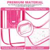 AURUZA Clear Makeup Bag,Portable Travel Toiletry Bags with Zipper, TSA Approved Clear Organizer Bags, PVC Cosmetic Pouch for Airport Airline Compliant view 4