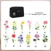 GleefulGem Personalized Travel Makeup Bag for Women: Custom Birth Flower & Name Velvet Zipped Black Cosmetic Bag - Birthday Christmas Friendship Gift for Daughter Sister Bridesmaid Mother view 4