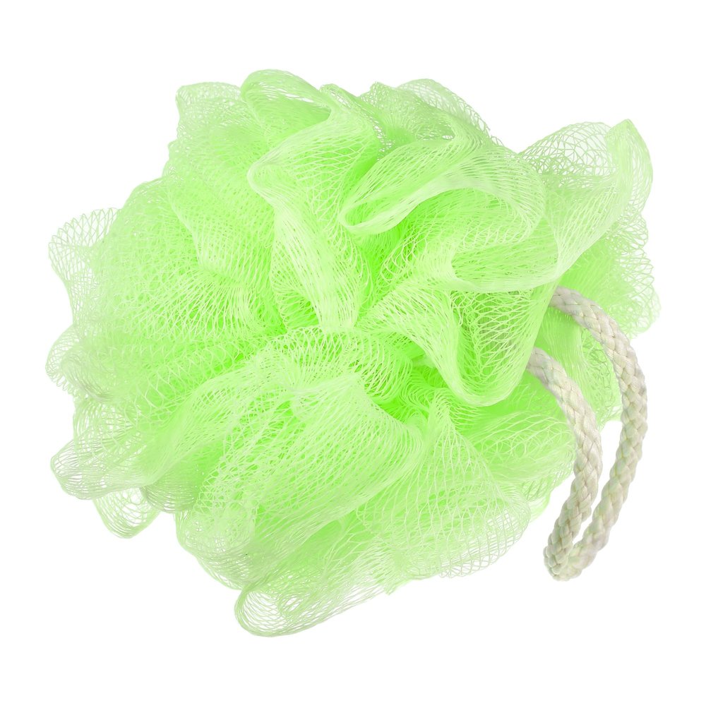 VOCOSTE Bath Shower Loofah Sponges Body Puffs for Bathroom 5.12"x5.51" Green 1 Pc