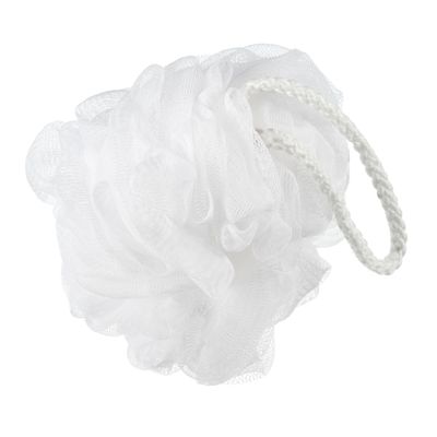 VOCOSTE Bath Shower Loofah Sponges Body Puffs for Bathroom 4.33"x5.12" White 1 Pc