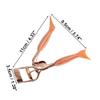 VOCOSTE 1Pc Women Fishtail Handle Eyelash Curler for Beauty Parlor Travel Rose Gold Tone view 2