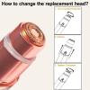 Generation 3 Replacement Heads for NEW Finishing Touch Flawless Facial Hair Remover Gen 3 - Double Precision Enhanced Floating Blades Heads for Flawless Gen 3, PACK of 6, w/Storage Case & Clean Brush view 3