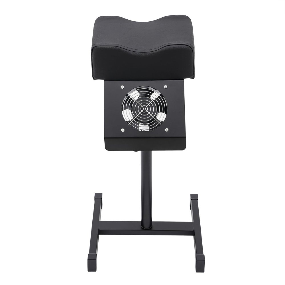 CNCEST Pedicure Stool Chair, Salon Lift Stool, Footrest for Pedicure Adjustable SPA Beauty Stand Stool for Salons, Commercial Use in The Spa (Black)