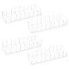 4 Pcs Acrylic Makeup Organizers, 8 Spaces Vanity Organizer, Acrylic Drawer Organizer, Lipstick Organizer, Drink Packet Organizer, Eyeshadow Palette Organizer, Countertop Makeup Organizer for Drawer view 1