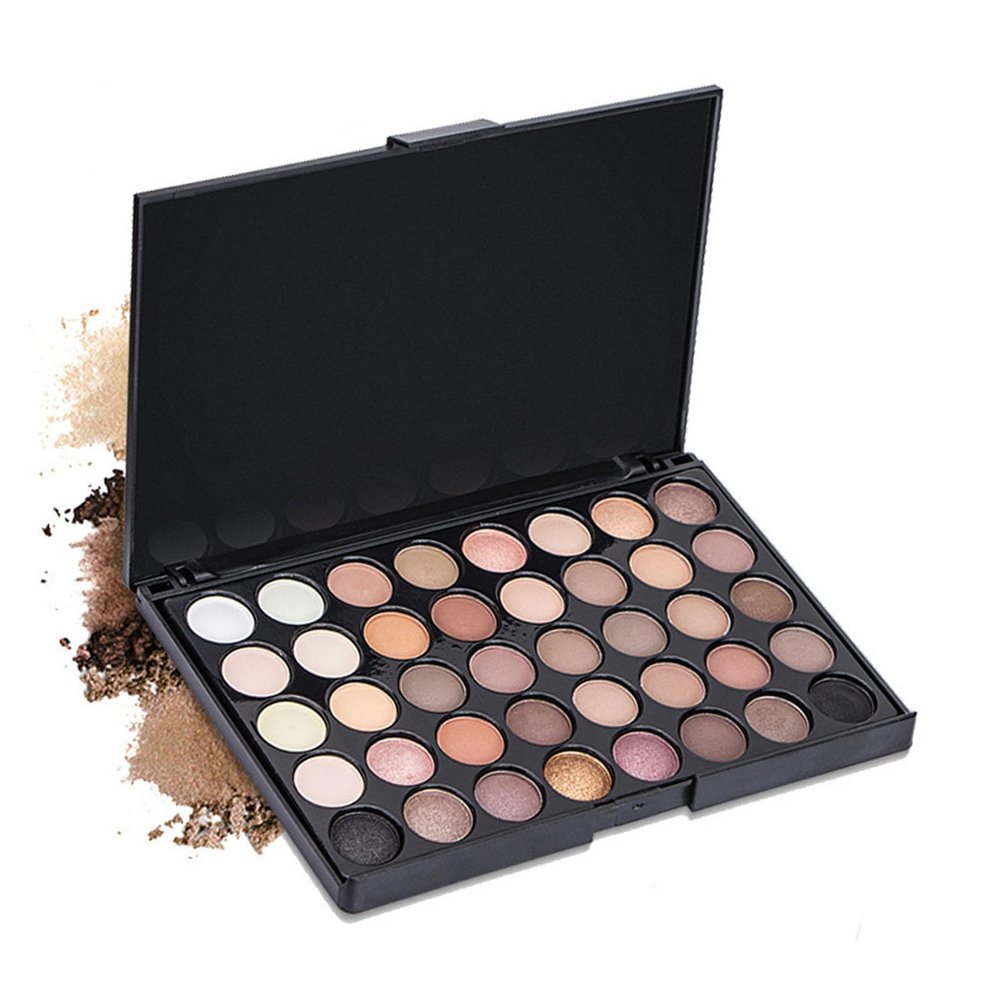 40 Colors Professional Matte Pearly Eyeshadow Makeup Palette Cosmetic Earth Tone