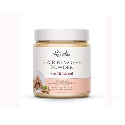 Unisex Adult Hair Removal Powder (Sandalwood) For D-Tan Skin, Removing Hair, Removel 100 Gm