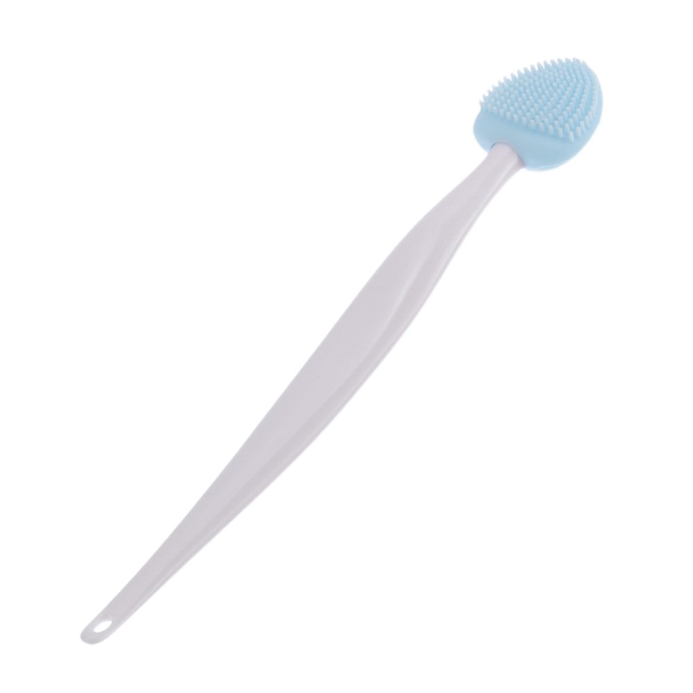 VOCOSTE Soft Plastic Silicone Cleansing Brush 5.31"x0.87" Heart-Shaped Nose Blue 1 Pc