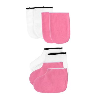 Beatifufu 2sets Foot Membrane Foot Cover Heat Sock for Hand Care Paraffin Wax Spa Waxing Glove Socks