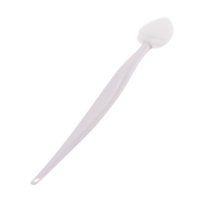 VOCOSTE Soft Plastic Silicone Cleansing Brush 5.31"x0.87" Heart-Shaped Nose White 1 Pc