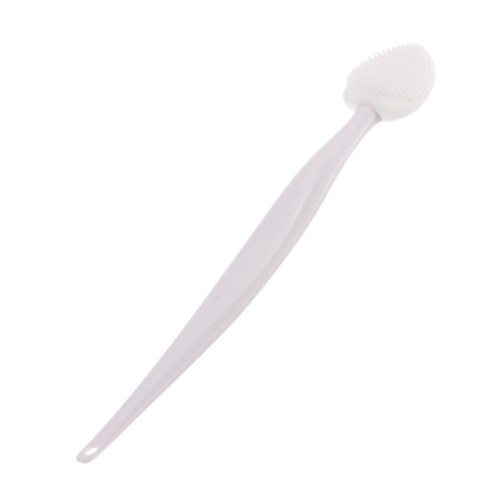 VOCOSTE Soft Plastic Silicone Cleansing Brush 5.31"x0.87" Heart-Shaped Nose White 1 Pc
