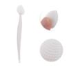 VOCOSTE Soft Plastic Silicone Cleansing Brush 5.31"x0.87" Heart-Shaped Nose White 1 Pc view 3