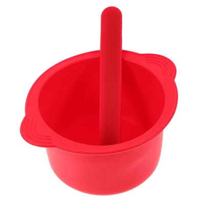 minkissy 2sets Silicone Wax Warmer Liner Bowls for Hair Removal High-temperature Resistant Wax Melting Bowls with Sticks Silicone Pot for Home and Salon Use