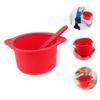 minkissy 2sets Silicone Wax Warmer Liner Bowls for Hair Removal High-temperature Resistant Wax Melting Bowls with Sticks Silicone Pot for Home and Salon Use view 3