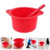 minkissy 2sets Silicone Wax Warmer Liner Bowls for Hair Removal High-temperature Resistant Wax Melting Bowls with Sticks Silicone Pot for Home and Salon Use view 4