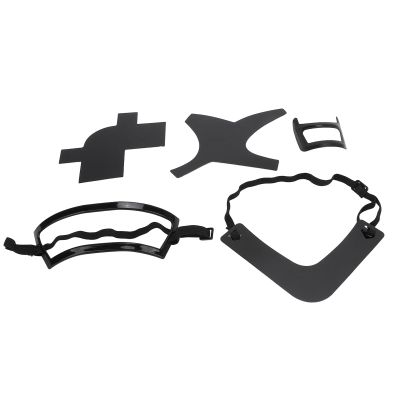 Beard Shaper Kit, 5 Piece Beard Shaping & Styling Tool, Beard Shaping Tool for Men, Beard Lineup Guide Template, Beard Styling Tool for Hairline Neckline (Black)