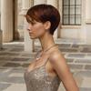 QITAQOTA Pixie Cut Wig Pixie Wigs for Black Women Glueless Full Machine Made Short Cut Wig Synthetic Wigs for Black Women Y38 view 3