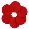 6 Pcs Extra Thick Red Cosmetic Sponge Makeup Remover Sponges Facial Wash Sponge Face Foam Pad Round Face Sponges For Cleansing view 1