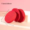 6 Pcs Extra Thick Red Cosmetic Sponge Makeup Remover Sponges Facial Wash Sponge Face Foam Pad Round Face Sponges For Cleansing view 2