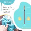 HYTOOS 3mm Short Tapered Cuticle Clean Nail Drill Bit, Russian Diamond Nail Bits Professional Safety Under Nail Cleaner Burr for Cuticle Dead Skin, Electric Nails Drill Accessories, Medium view 4