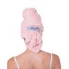 Curly Girl Microfiber Hair Towel Wrap for Women, 41" x 31" Large Quick Dry Hair Towel, Secure Fit with Elastic Strap, Anti-Frizz Hair Plopping Wrap for Long, Thick Hair view 1