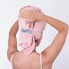 Curly Girl Microfiber Hair Towel Wrap for Women, 41" x 31" Large Quick Dry Hair Towel, Secure Fit with Elastic Strap, Anti-Frizz Hair Plopping Wrap for Long, Thick Hair view 3