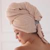 Curly Girl Microfiber Hair Towel Wrap for Women, 41" x 31" Large Quick Dry Hair Towel, Secure Fit with Elastic Strap, Anti-Frizz Hair Plopping Wrap for Long, Thick Hair view 4