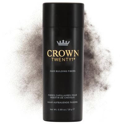 CROWN Hair Building Fibers (28g) - Instantly Cover Fine & Thinning Hair for a Thicker, Fuller Look - A Natural Keratin Concealer - 13 Shades for Men & Women - Ash Brown