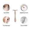 3Pcs Metal Eye and Face Cream Applicator Stick Cosmetics Spoon Spatula, Massager Tool for Facial Massage, Reduce Puffiness (Silver) view 3