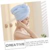 Beatifufu 3pcs Water-Absorbent Quick-Drying Hair Cap Hair Towel Bonnet for Women Quick Dry view 4